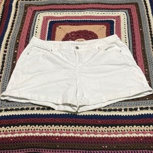 Lane Bryant White Denim Shorts - 20